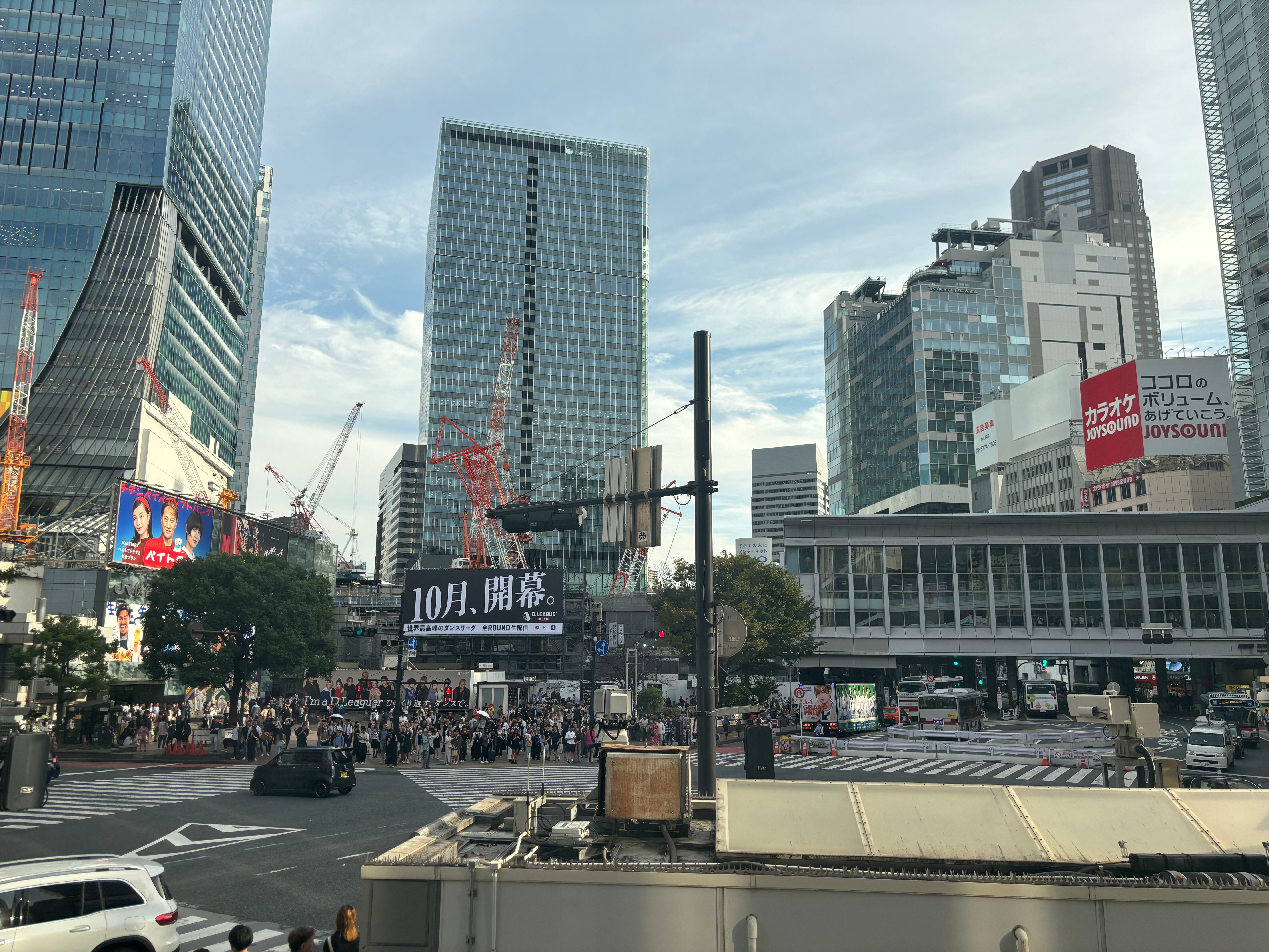 View from 2nd floor of the STARBUCKS SHIBUYA TSUTAYA store