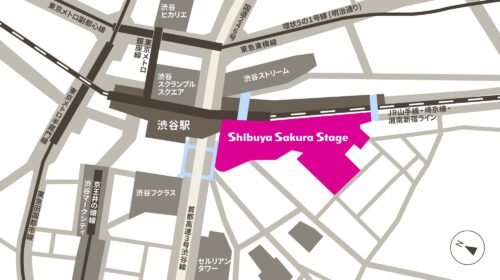 Shibuya Sakura Stageのマップ