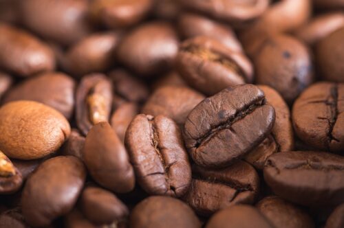 コーヒー豆とセンターカット