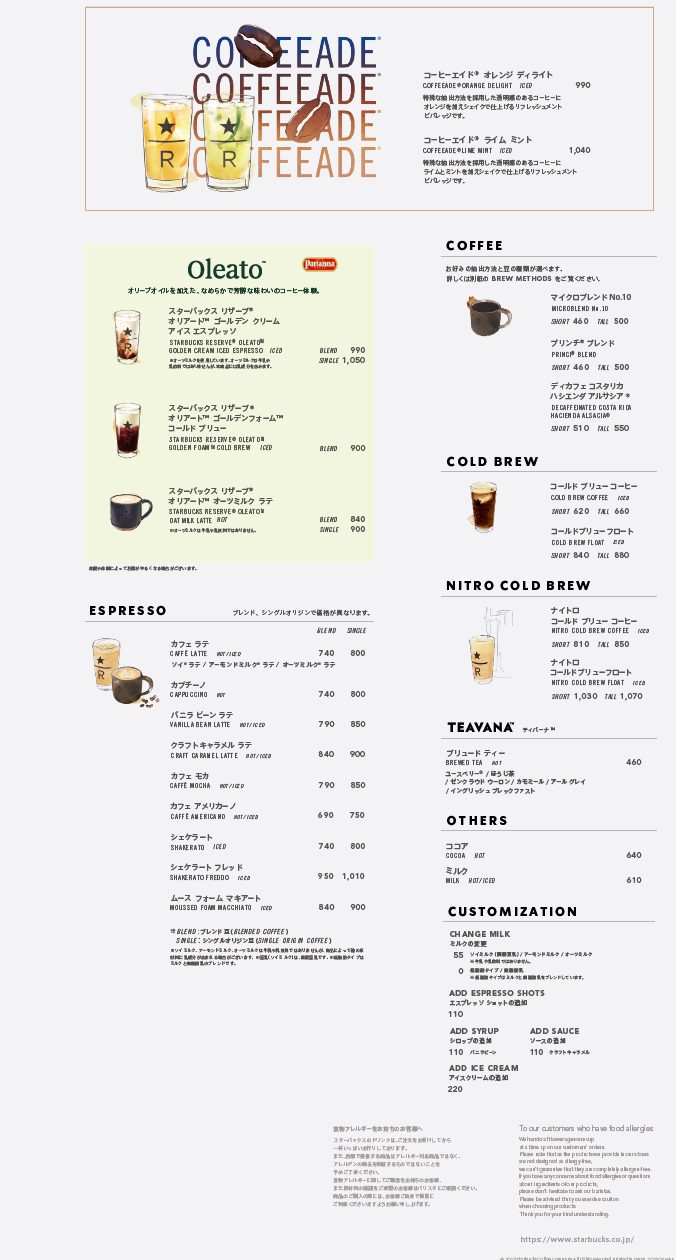 銀座マロニエ通り店 ドリンクメニュー(23年6月28日~)
