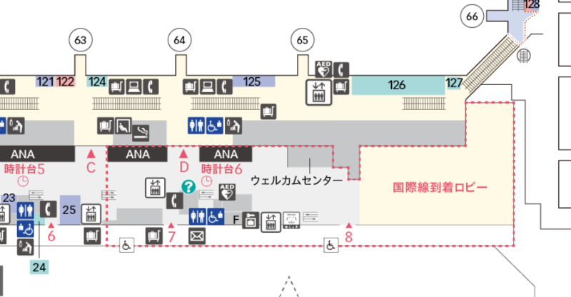 羽田空港 第二ターミナル 2階 拡大