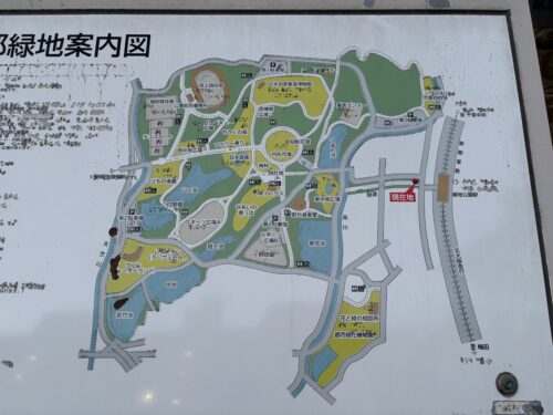 服部緑地公園のマップ