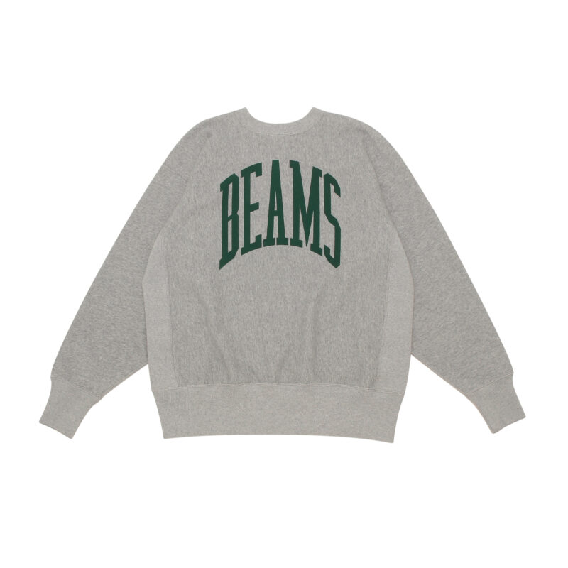 BEAMS CHAMPION リバースウィーブ クルーネック スウェット グレー