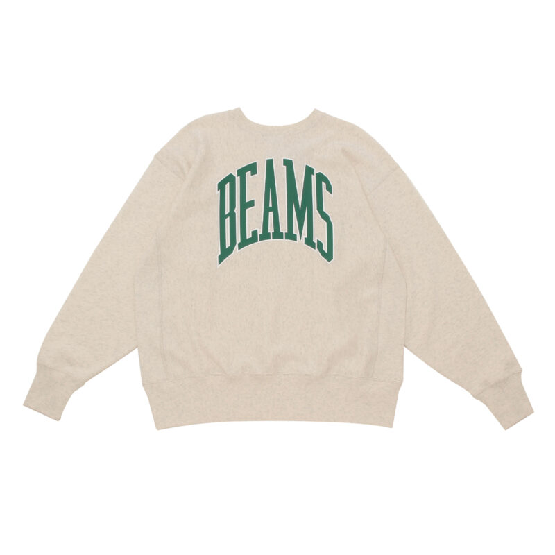 BEAMS CHAMPION リバースウィーブ クルーネック スウェット オートミール