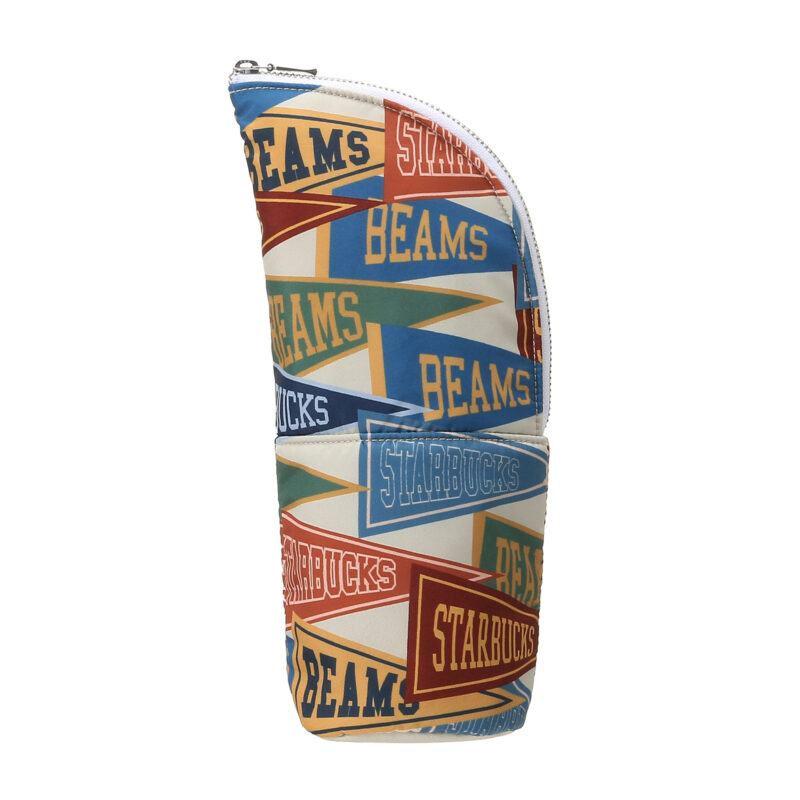 BEAMS マルチケース Pennant Design ベージュ