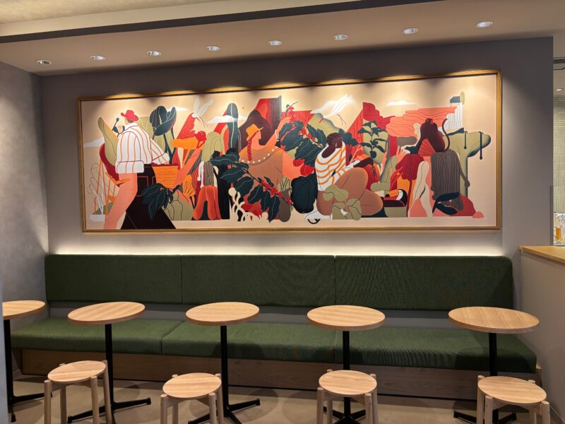 Olive LOUNGE 高円寺店の壁画スペース