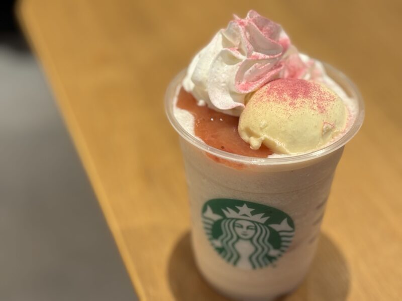 アイスクリームを追加したフラペチーノ